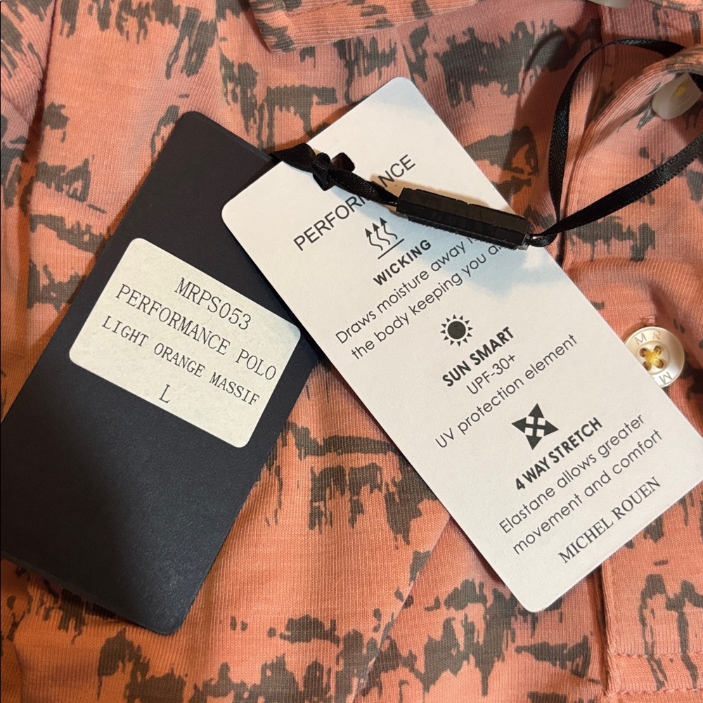New Michel Rouen | performance polo shirt large - Picture 5 of 6